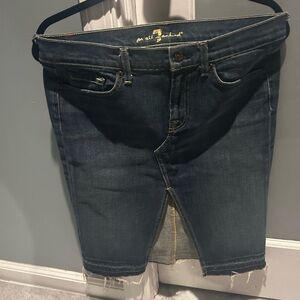 Used but great condition 7 for all mankind denim skirt